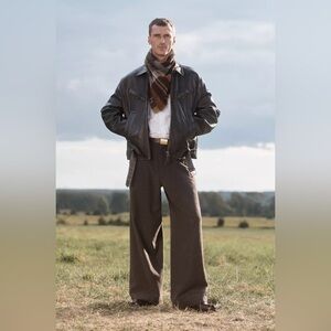 Zara Limited Edition Belted Leather Jacket